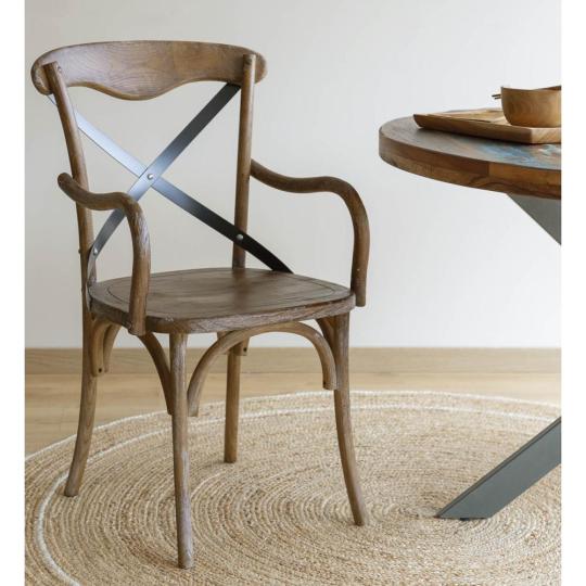 klasszikus vintage barna karfas thonet szek etkezoszek vintage barna hajlitott karfas koptatott ruszikus mediterran barna ebedlo etkezo nappali szekek butorok country farmhouse.jpg